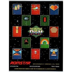 Revenge Of Doh Arcade Flyer 1987 Original Retro Video Game Art Vintage Arkanoid